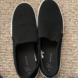 Memory foam slip ons